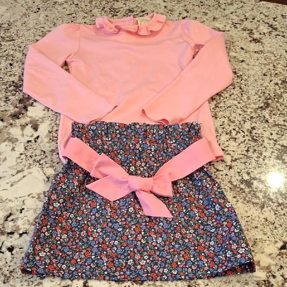 The Beaufort Bonnet Company Pink and Floral Kids Matching Set